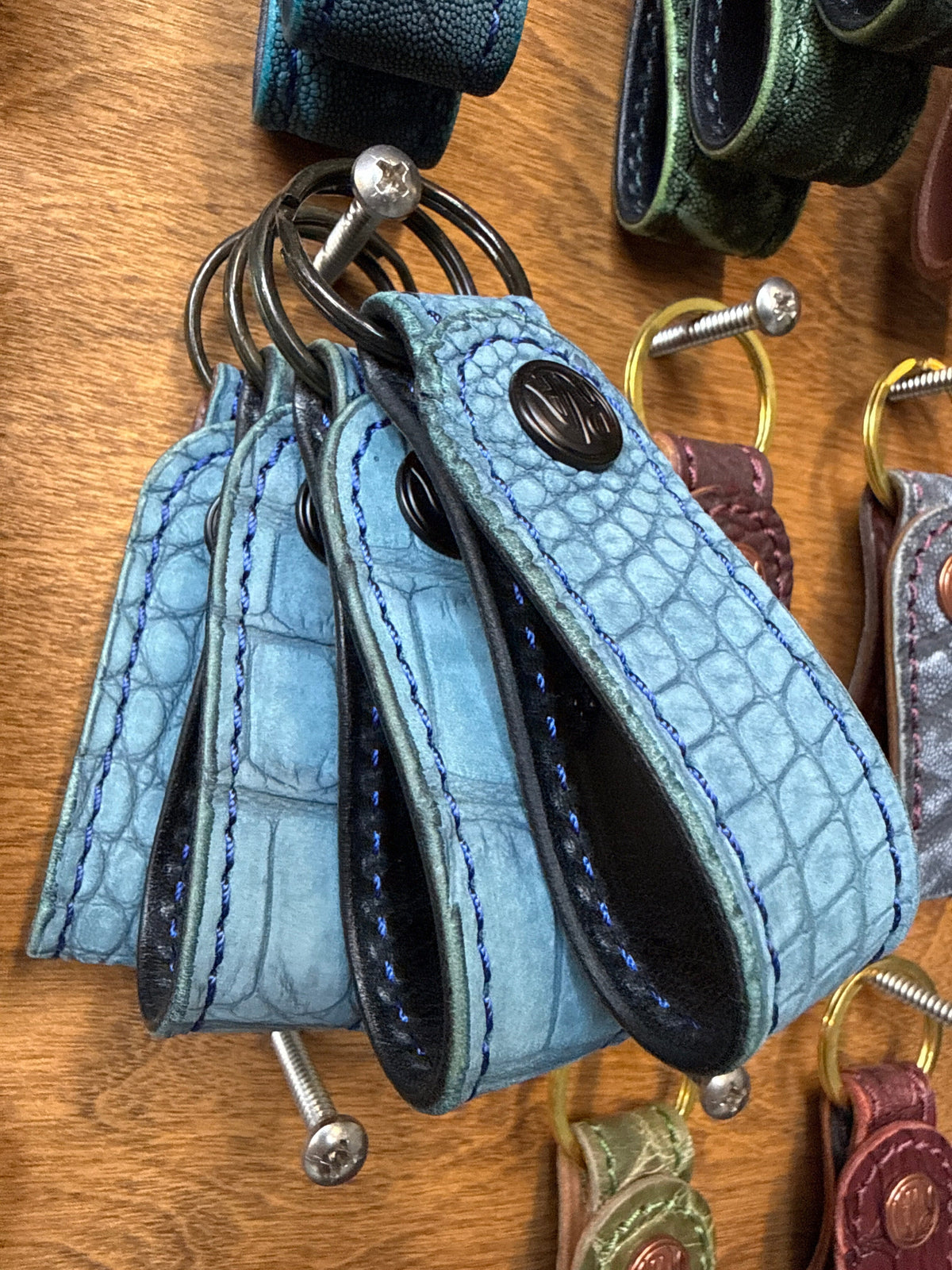 Leather Loop - SkyBlu Nubuck Alligator