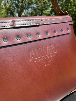 Leather Messenger Bag - “Lounge Brown” Buffalo