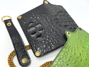 Long Biker Chain Wallet - Hornback Alligator Gen3