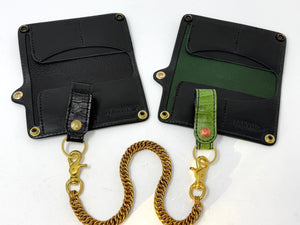 Long Biker Chain Wallet - Hornback Alligator Gen3