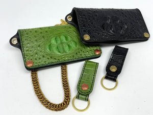 Long Biker Chain Wallet - Hornback Alligator Gen3