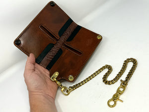 Long Biker Chain Wallet - “Rusted Elephant”