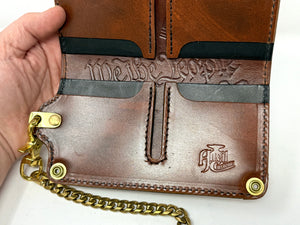 Long Biker Chain Wallet - “Rusted Elephant”