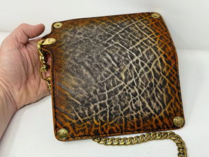 Long Biker Chain Wallet - “Rusted Elephant”