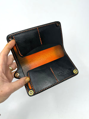 Long Biker Chain Wallet - Sunburst Python