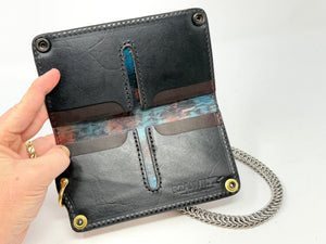 Long Biker Leather Chain Wallet - Freedom Gen4