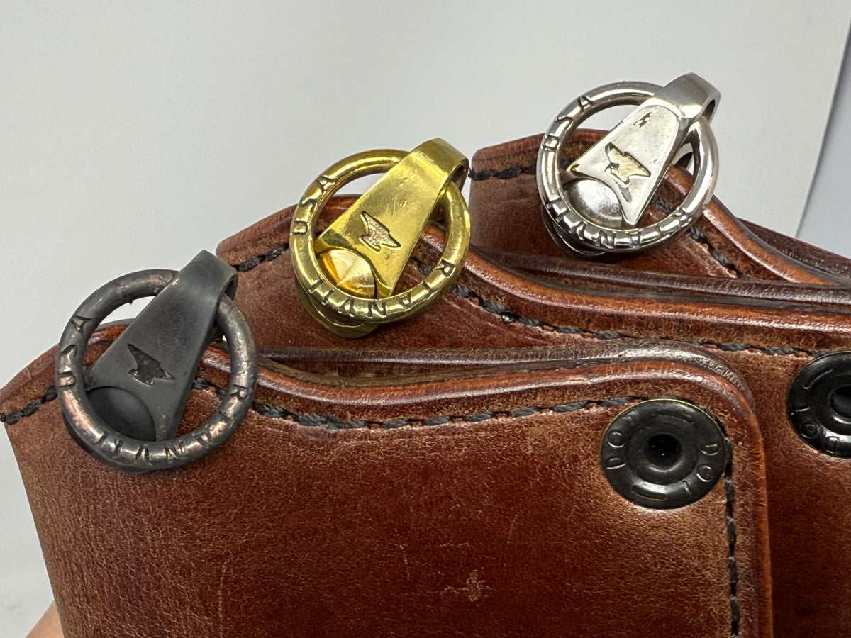 Mini Long Leather Chain Wallet - Brown 5G