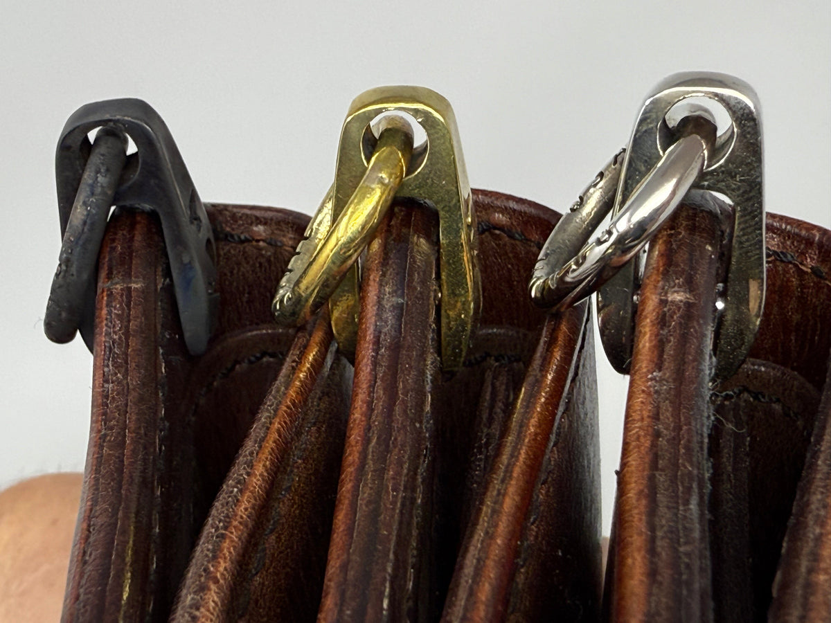 Mini Long Leather Chain Wallet - Brown 5G