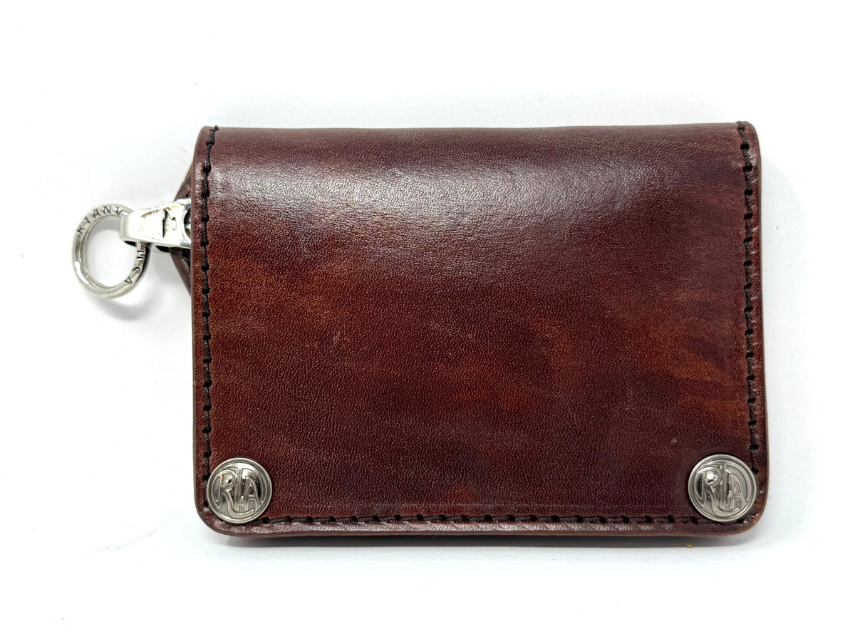 小物 Llife LEATHER CHAIN WALLET CODE  BROWN Amazon.com: Biker Skull Chain Wallet RFID Signal Blocking