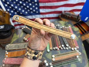 Natural Alligator Leather Bracelet / Cuff