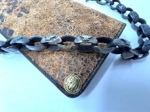 Patina Brass Signature Wallet Chain