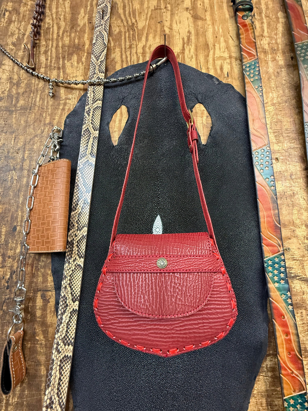 Red Shark Purse