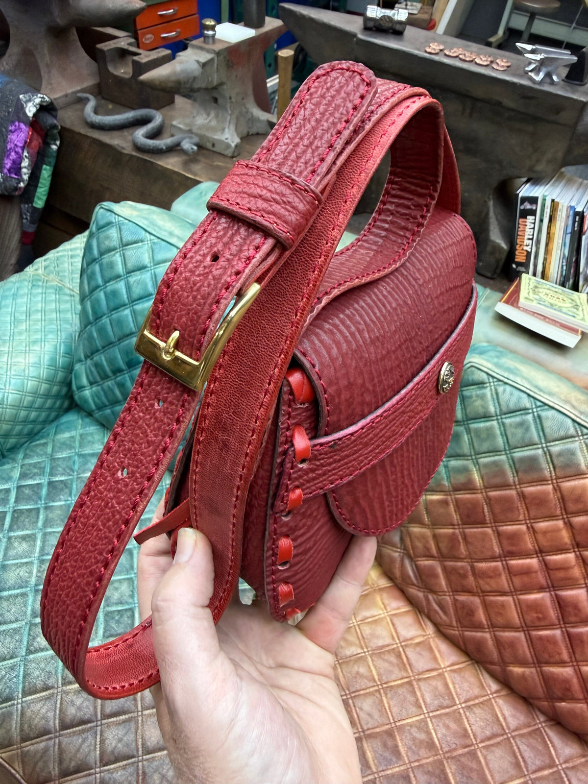 Red Shark Purse