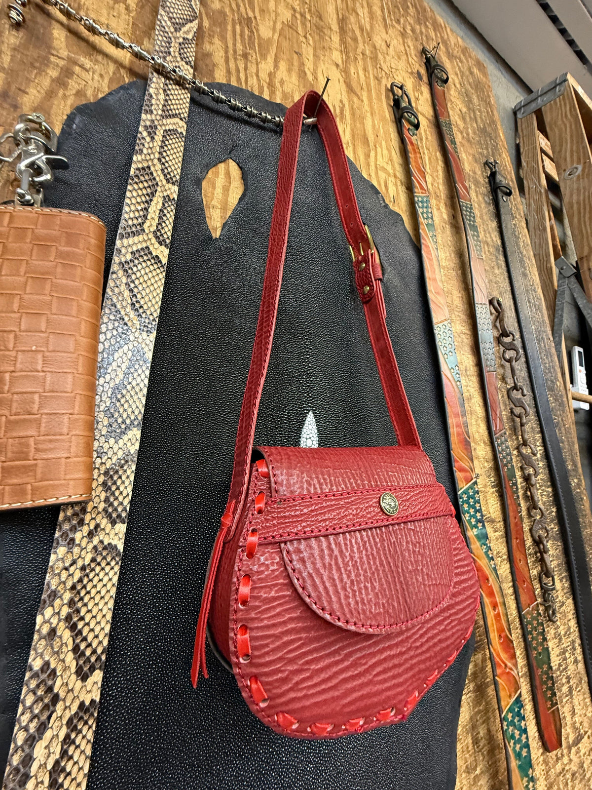 Red Shark Purse