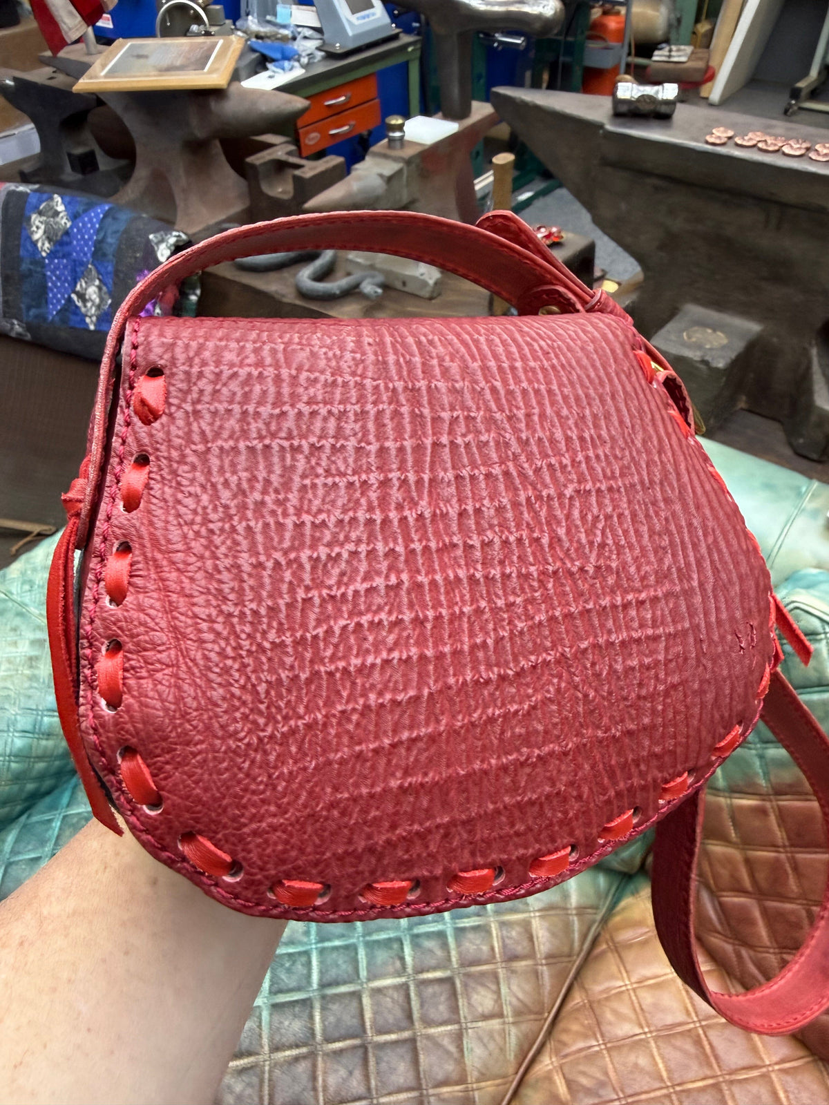 Red Shark Purse