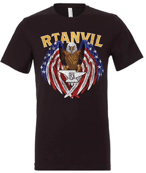 RTAnvil “America” T-Shirt (BLACK tri-blend)