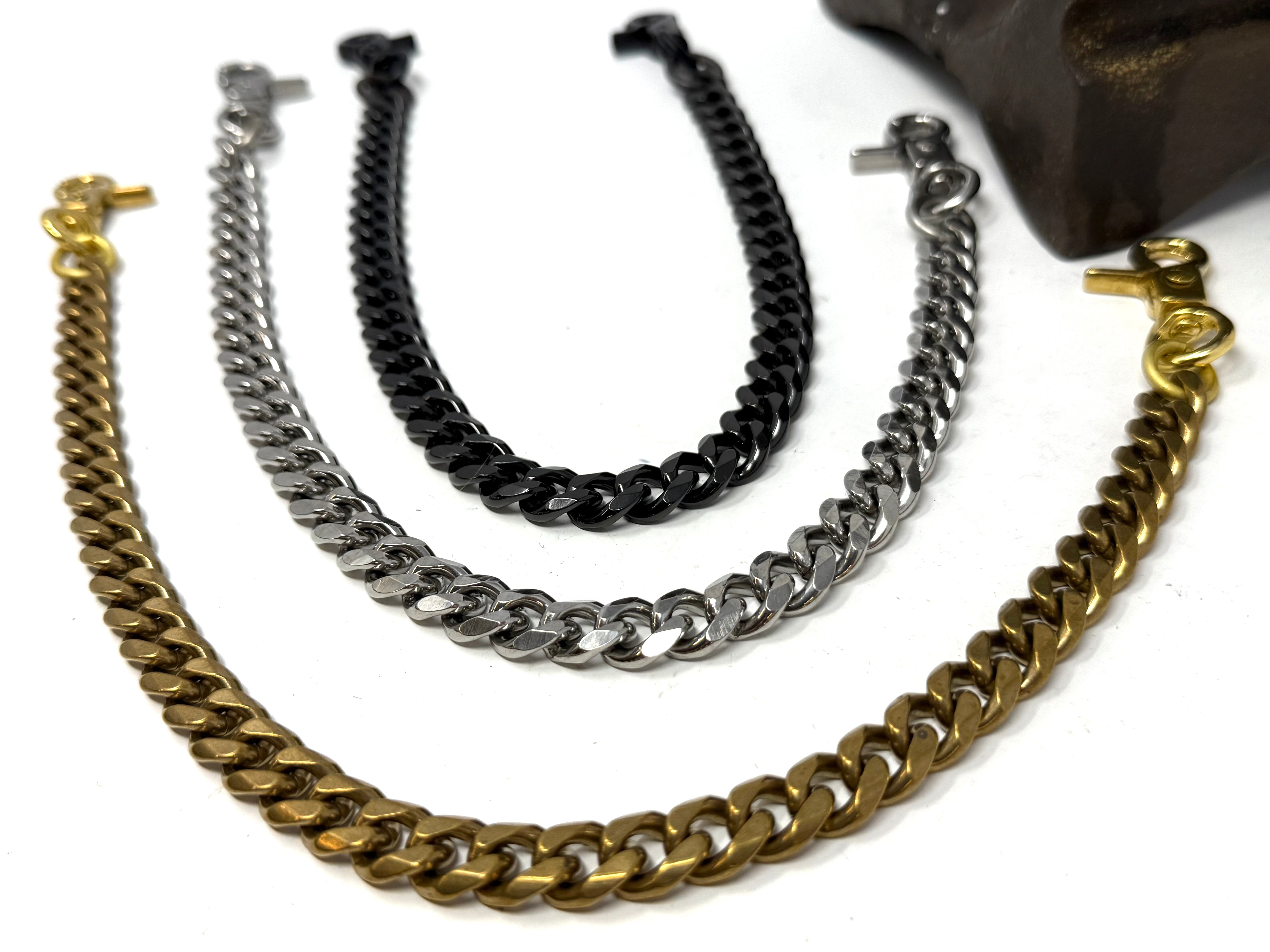 RTAnvil Cuban Link Wallet Chain | Brass & Steel
