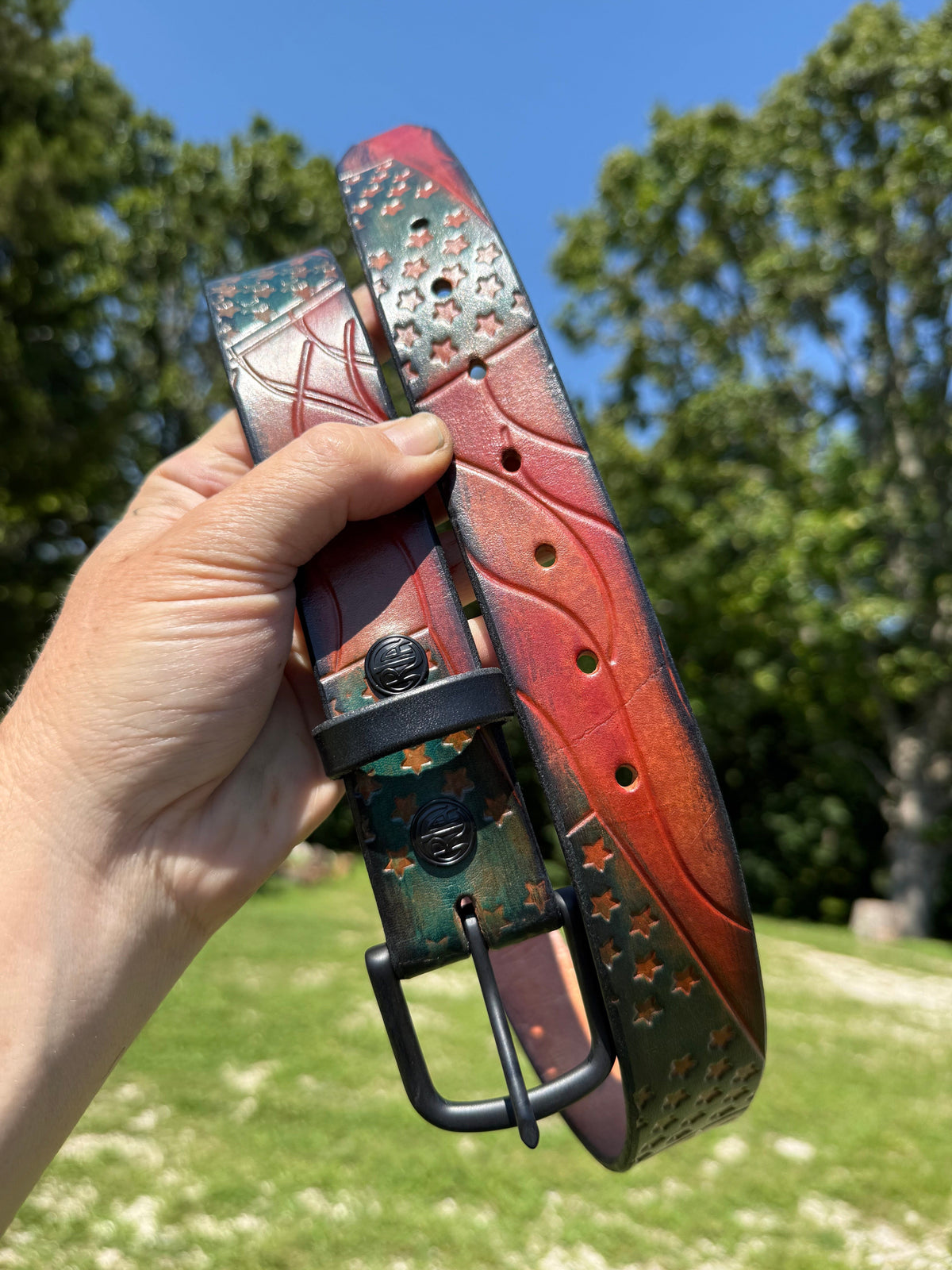 RTANVIL ‘Old Glory’ Handmade Leather Belt