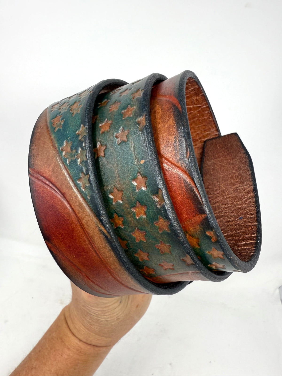 RTANVIL ‘Old Glory’ Handmade Leather Belt