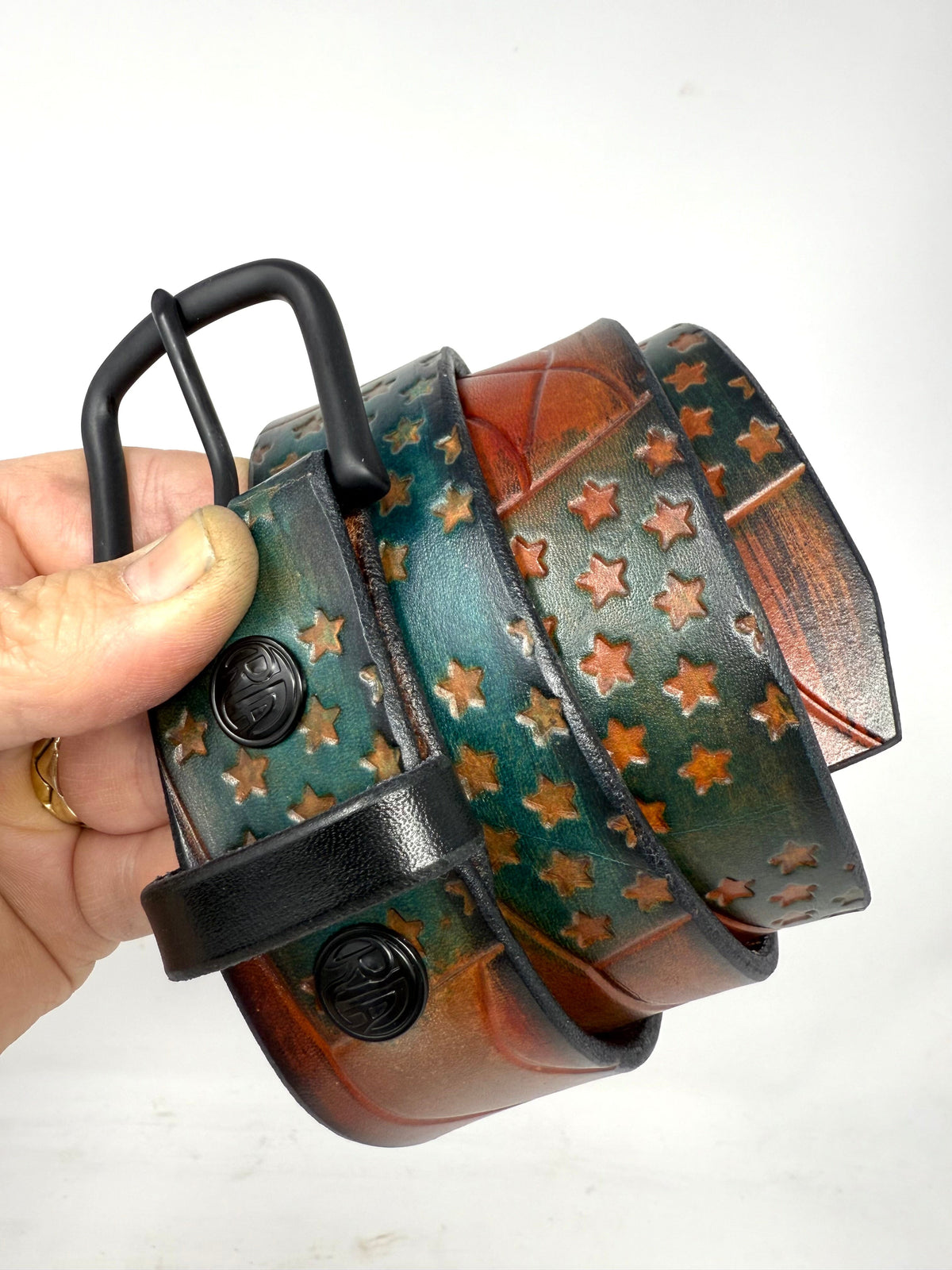 RTANVIL ‘Old Glory’ Handmade Leather Belt