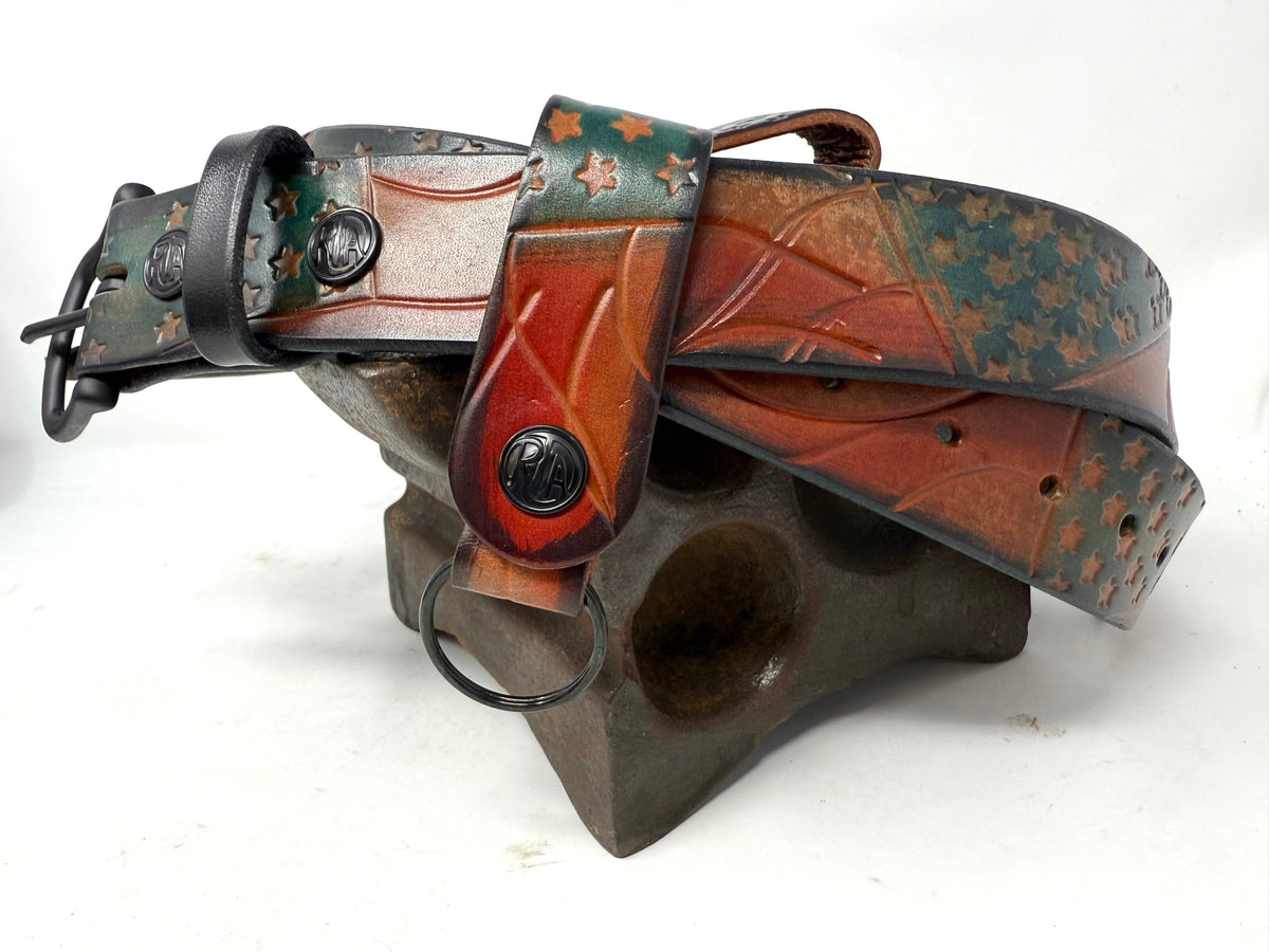 RTANVIL ‘Old Glory’ Handmade Leather Belt