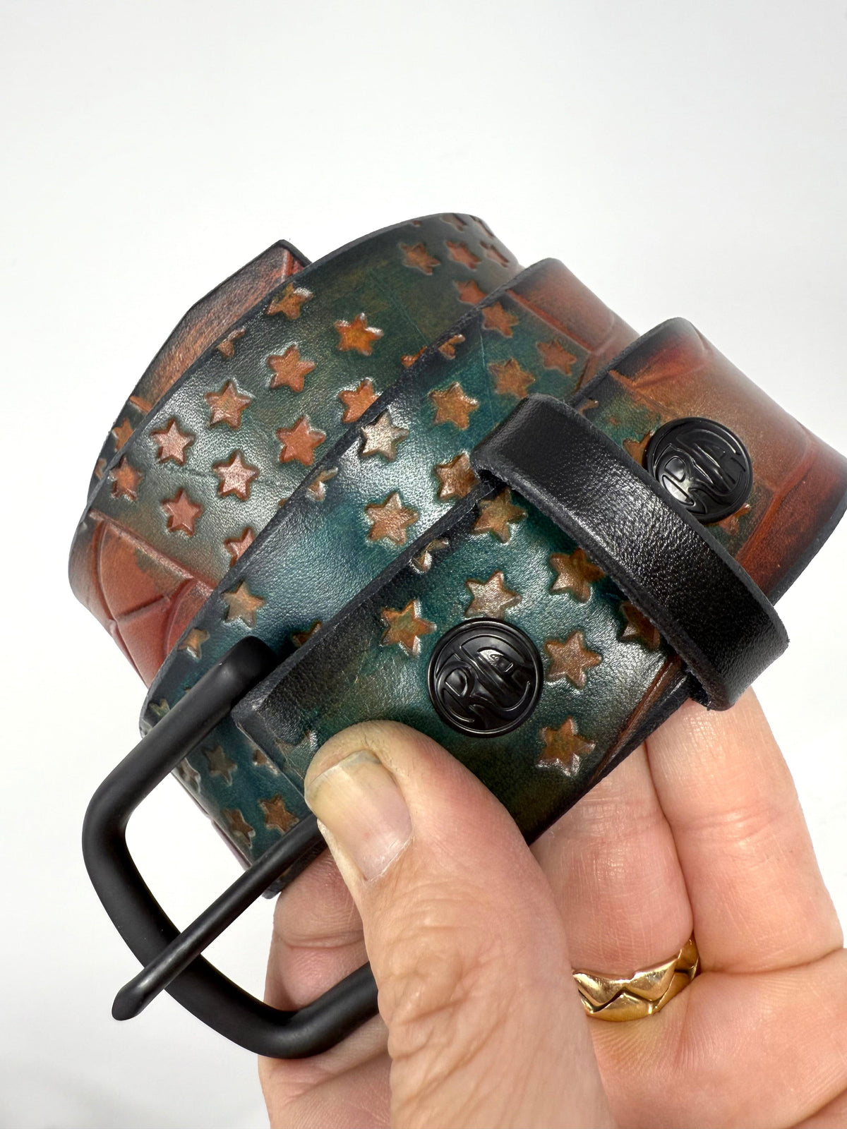 RTANVIL ‘Old Glory’ Handmade Leather Belt