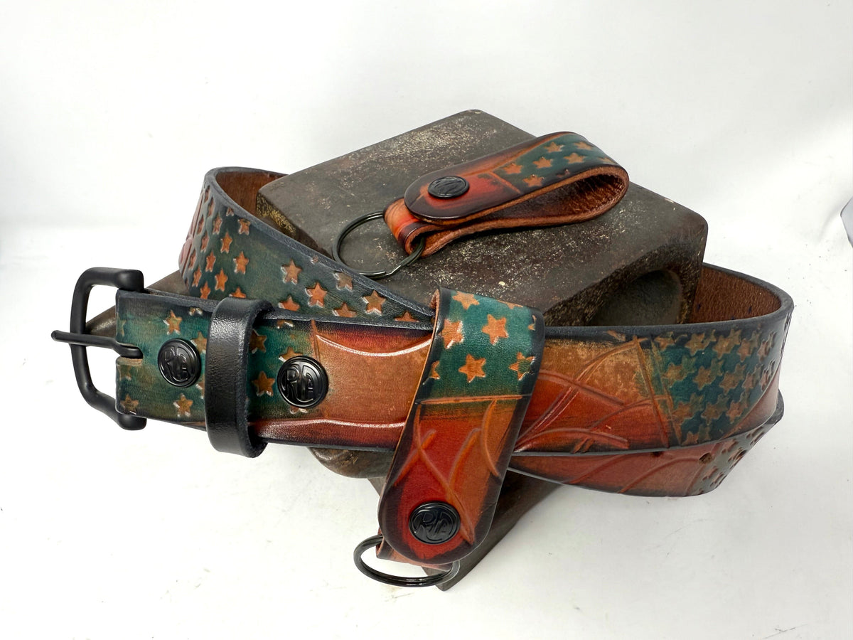 RTANVIL ‘Old Glory’ Handmade Leather Belt