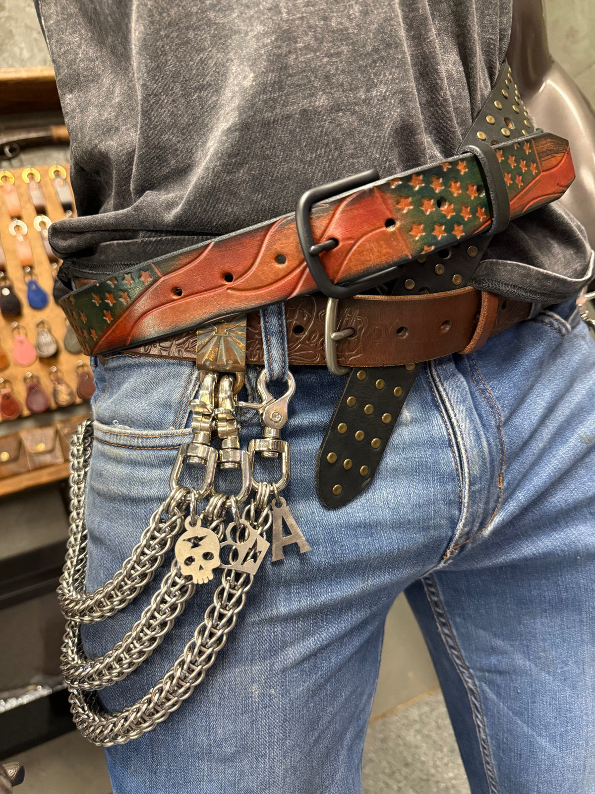 RTANVIL ‘Old Glory’ Handmade Leather Belt