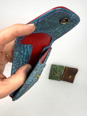 Sarasota Wallet - Antiqued Turquoise Elephant