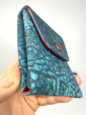Sarasota Wallet - Antiqued Turquoise Elephant
