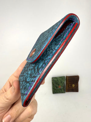 Sarasota Wallet - Antiqued Turquoise Elephant