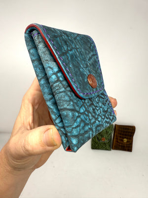Sarasota Wallet - Antiqued Turquoise Elephant