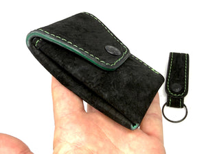 Sarasota Wallet - Black Hippo w Green