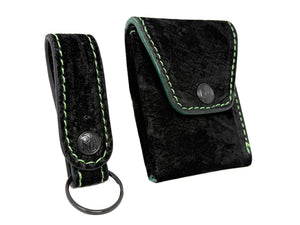 Sarasota Wallet - Black Hippo w Green