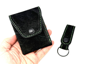 Sarasota Wallet - Black Hippo w Green