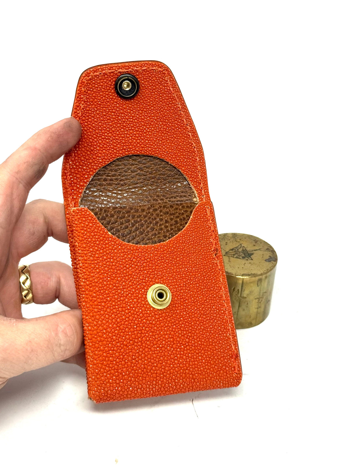 Sarasota Wallet - Blood Orange Stingray - Anvil Customs
