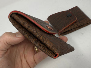 Sarasota Wallet - Brown Elephant w/Red Details