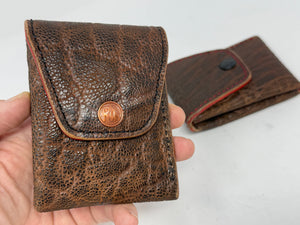 Sarasota Wallet - Brown Elephant w/Red Details