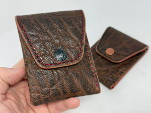 Sarasota Wallet - Brown Elephant w/Red Details