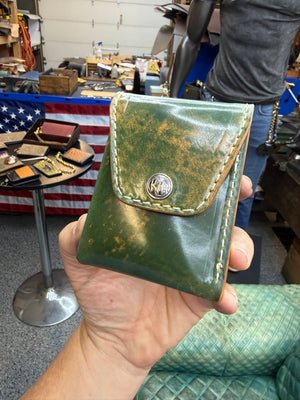 Sarasota Wallet - Marbled Teal Shell Cordovan