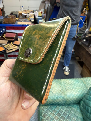 Sarasota Wallet - Marbled Teal Shell Cordovan