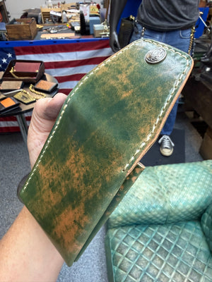 Sarasota Wallet - Marbled Teal Shell Cordovan