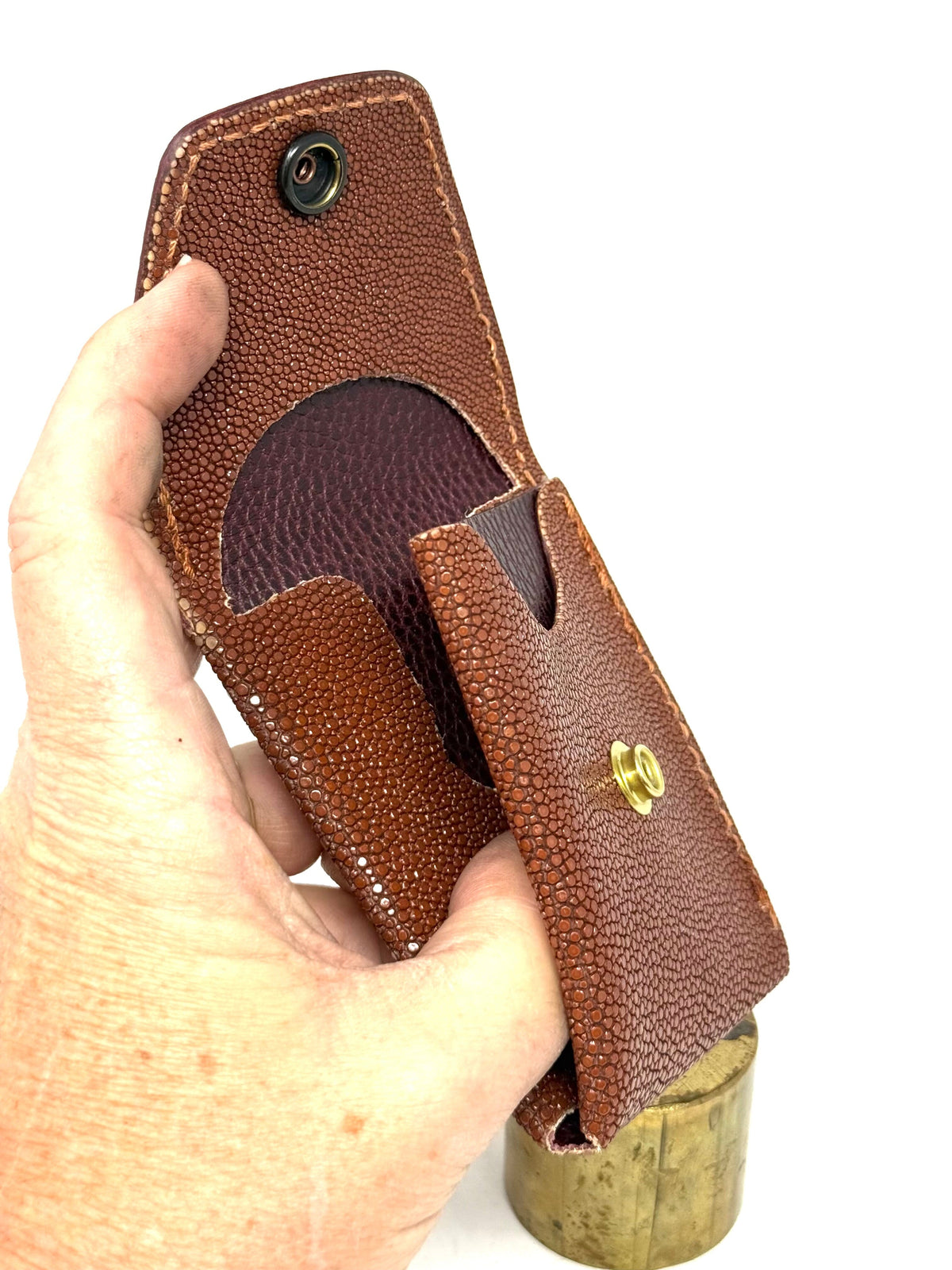 Sarasota Wallet - Milk Chocolate Stingray - Anvil Customs