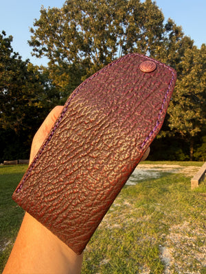 Sarasota Wallet - Oxblood Shark