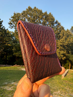 Sarasota Wallet - Oxblood Shark