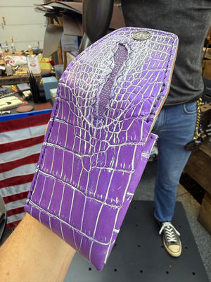 Sarasota Wallet - Purple Crocodile: CLOACA Edition