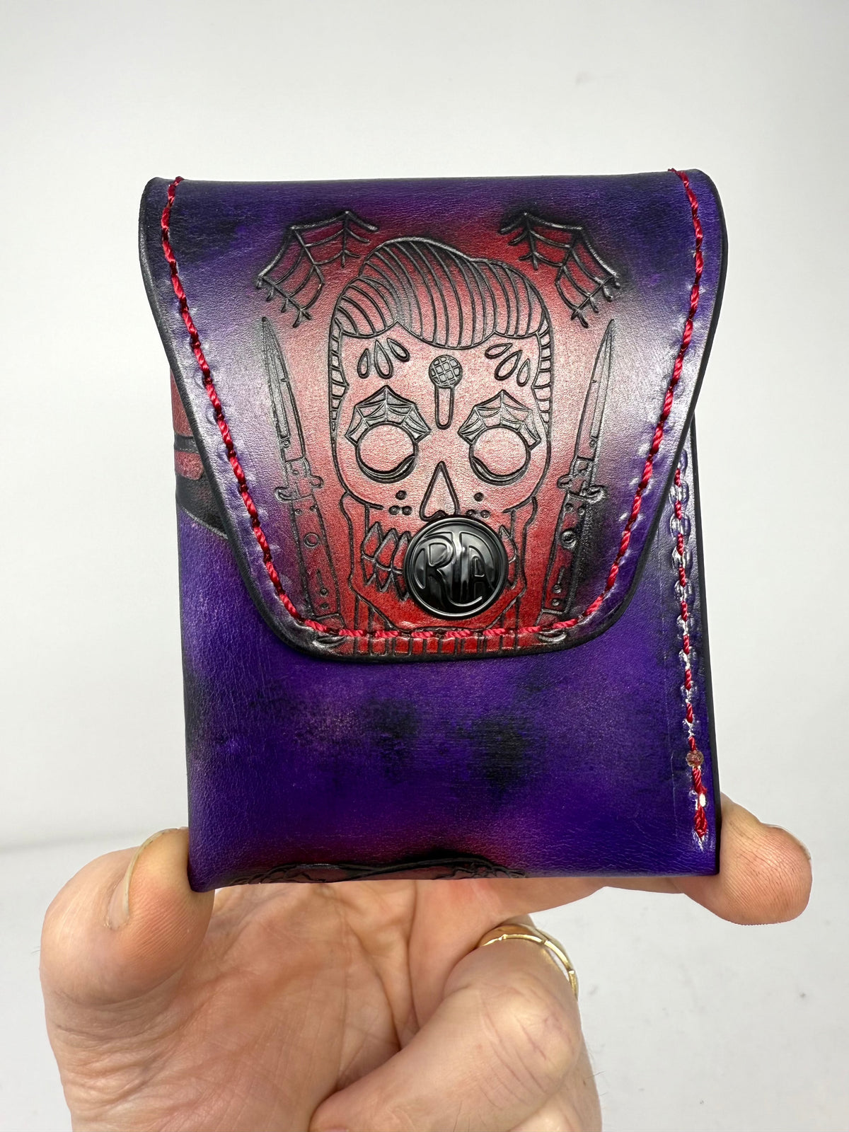 Sarasota Wallet - Purp/Red Rockabilly
