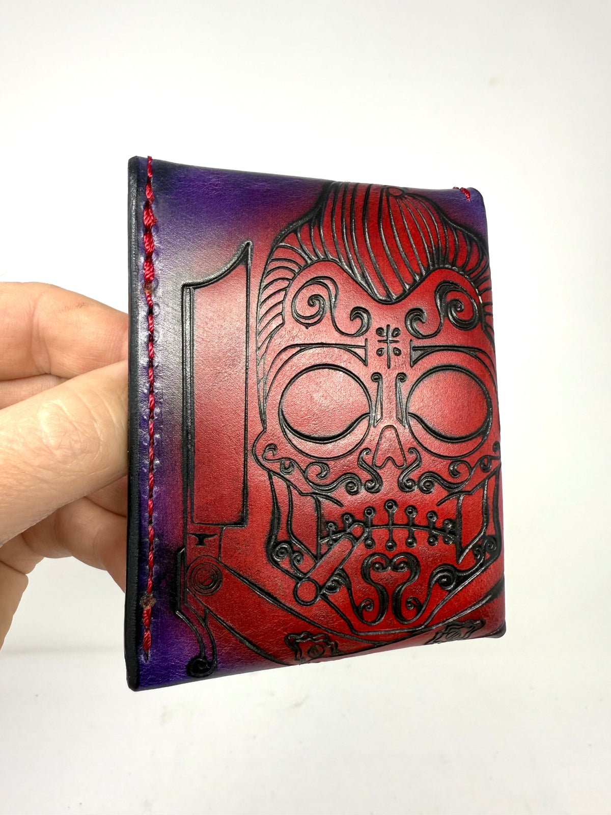 Sarasota Wallet - Purp/Red Rockabilly