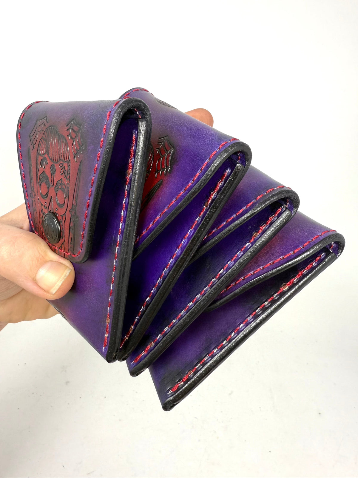 Sarasota Wallet - Purp/Red Rockabilly