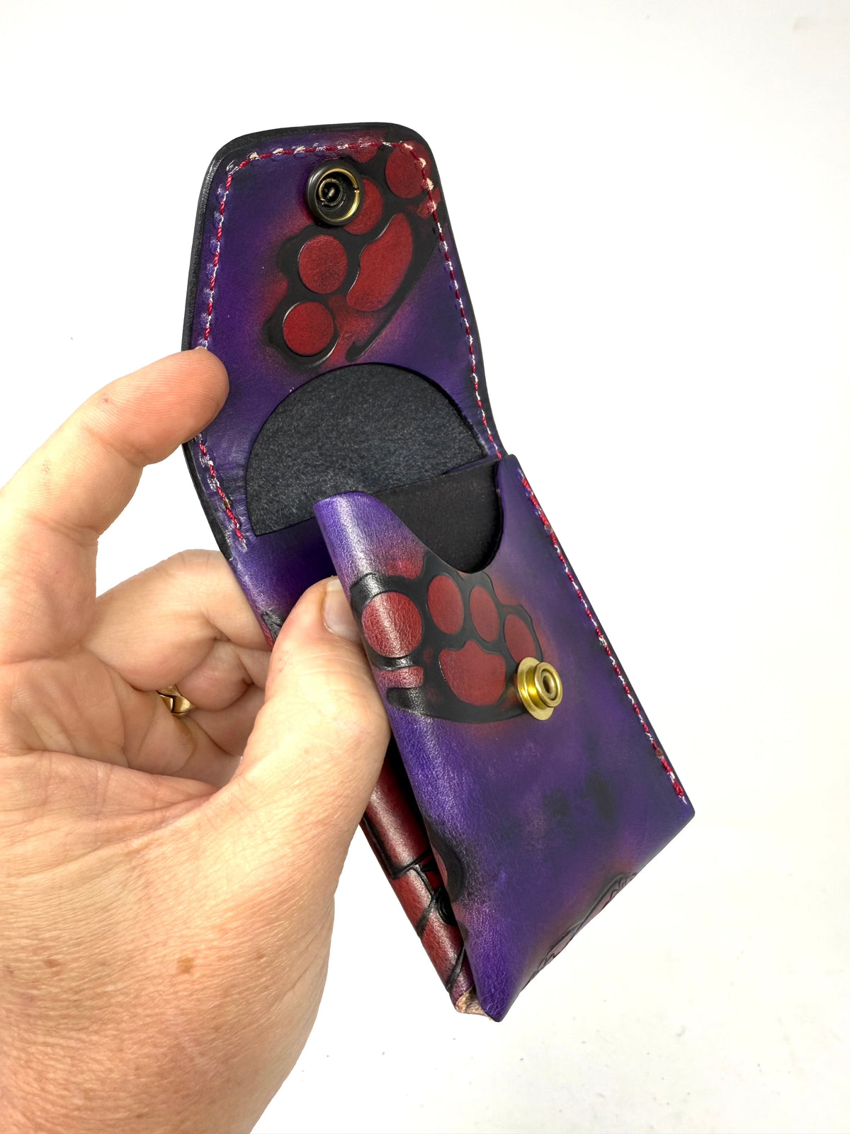 Sarasota Wallet - Purp/Red Rockabilly